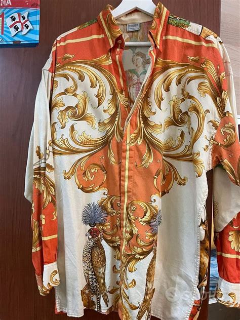 camicia rare vintage gianni versace|Rara camicia Gianni Versace vintage 1990 .